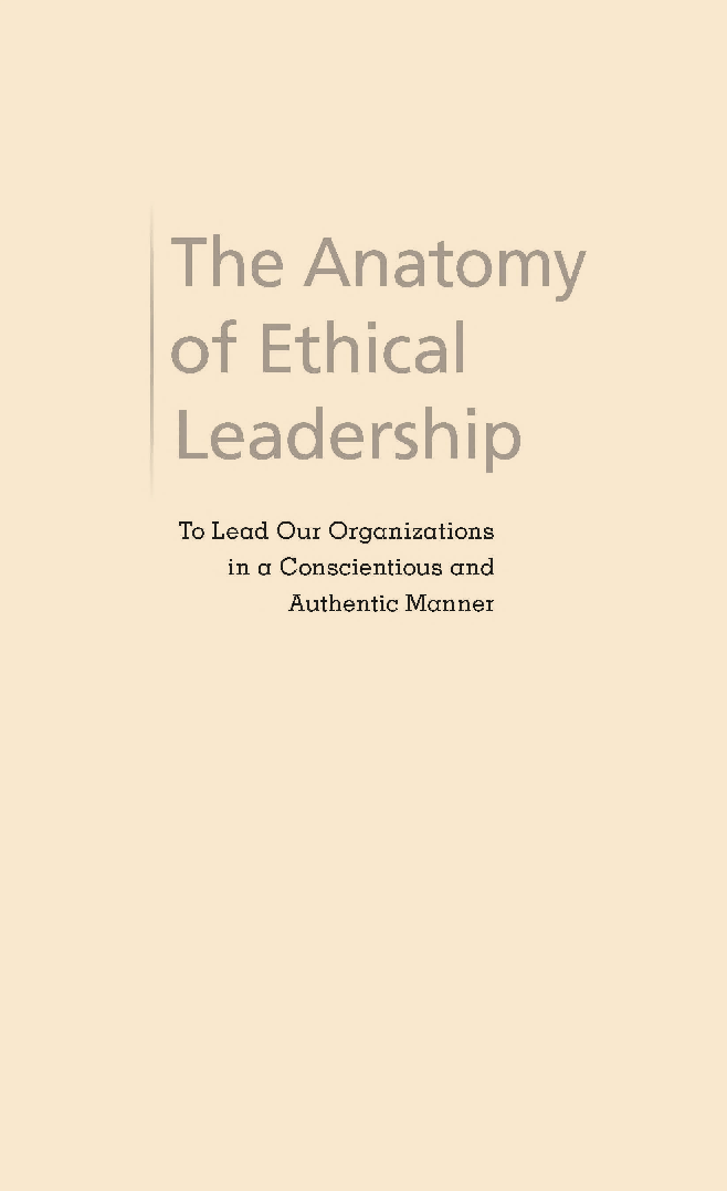 The Anatomy Of Ethical Leadership - Page 1