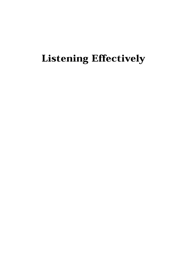 Listening Effectively - Page 2