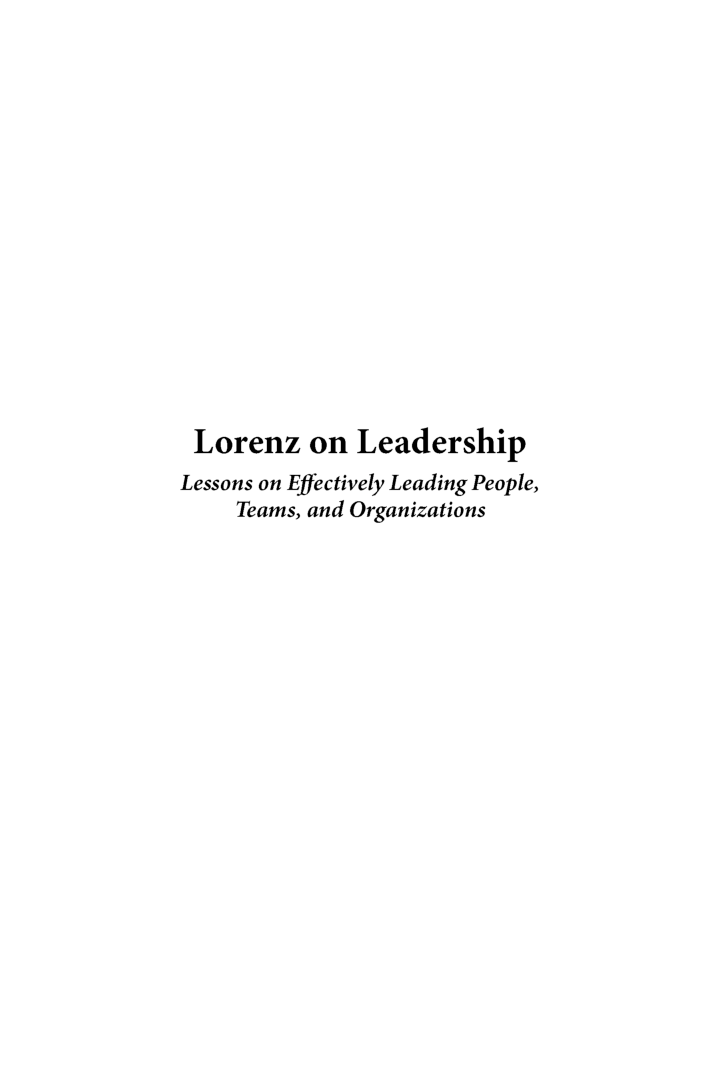 Lorenz On Leadership - Page 2