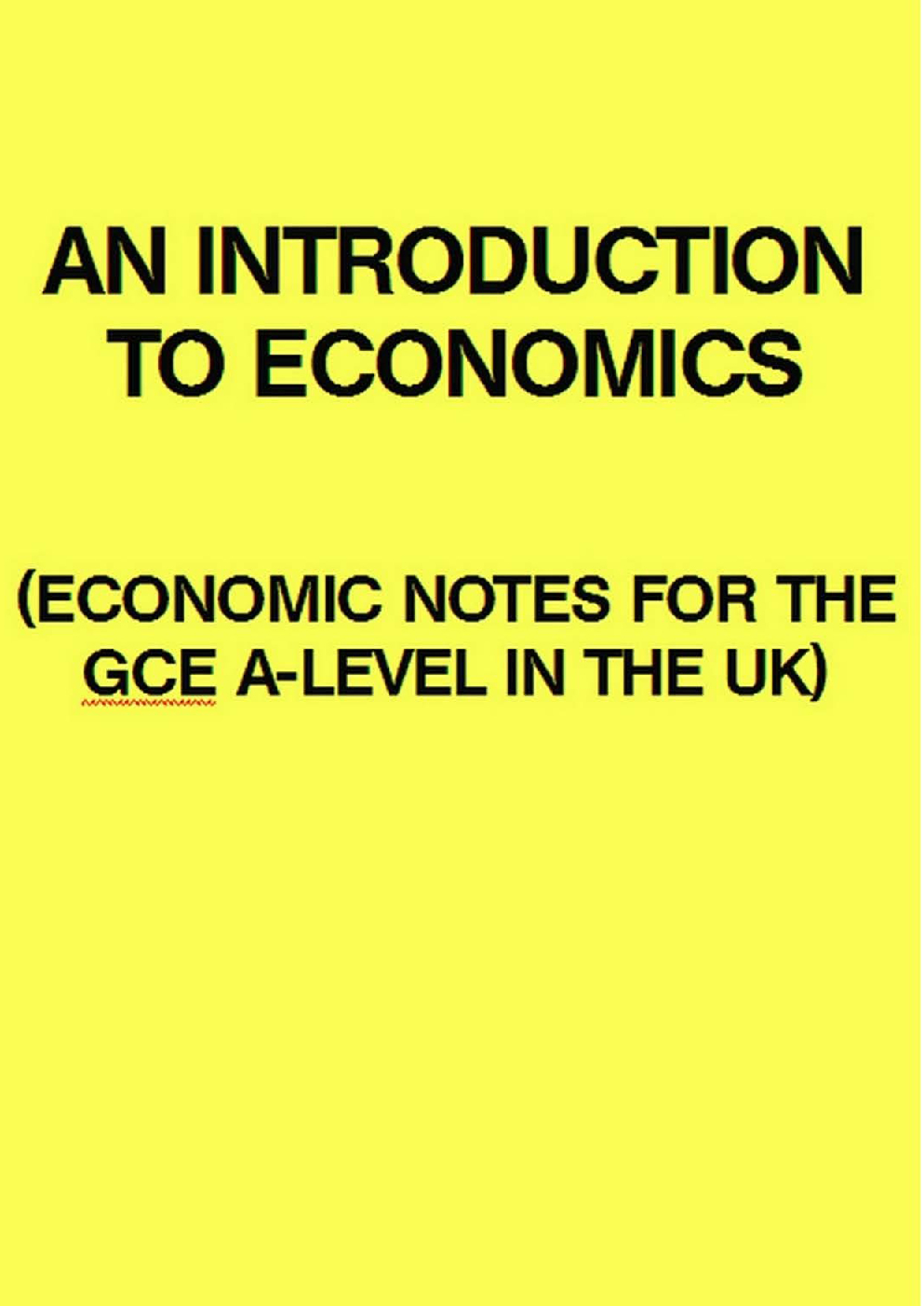 An Introduction To Economics - Page 1