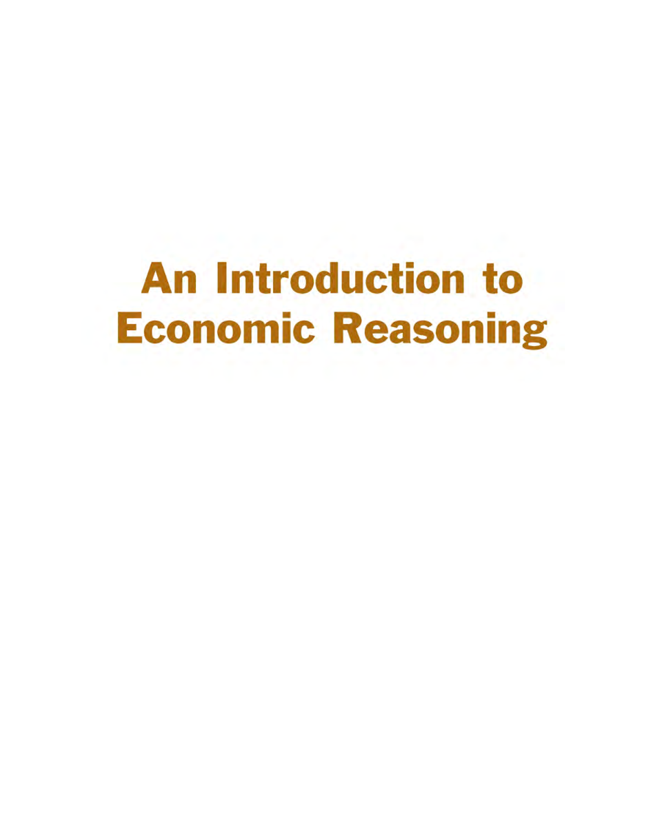 An Introduction To Economic Reasoning - Page 2