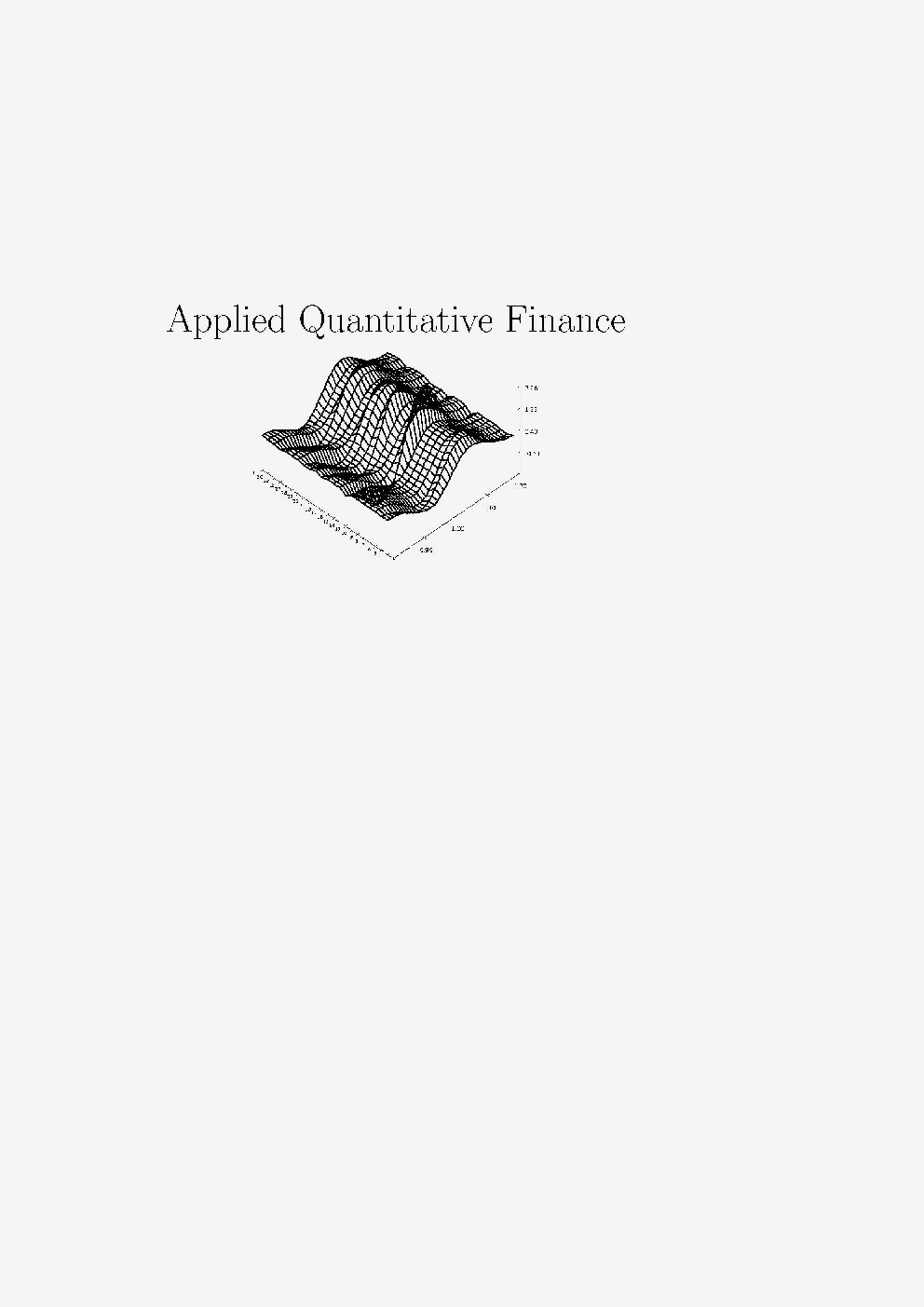 Applied quantitative Finance - Page 1