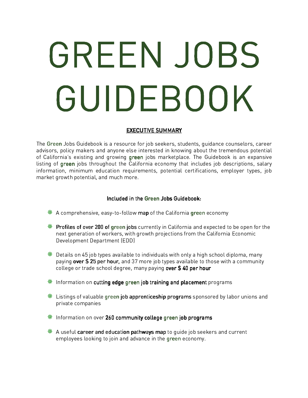 Green Jobs Guidebook - Page 2
