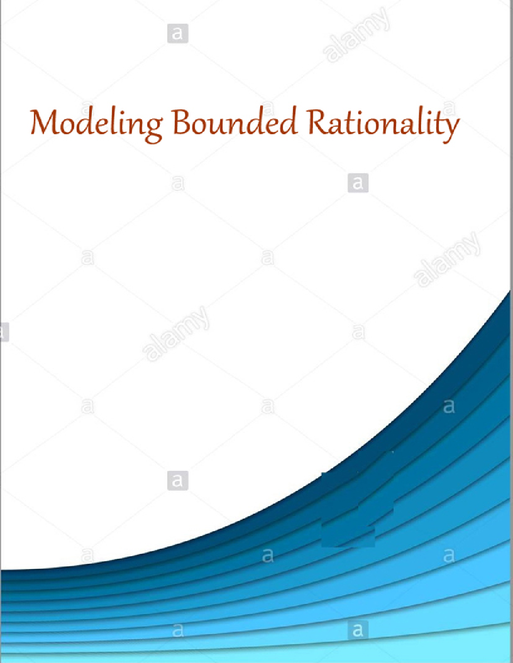 modeling Bounded Rationality - Page 1