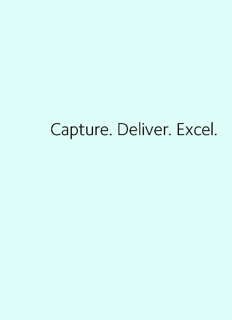 Capture Deliver Excel - Page 1