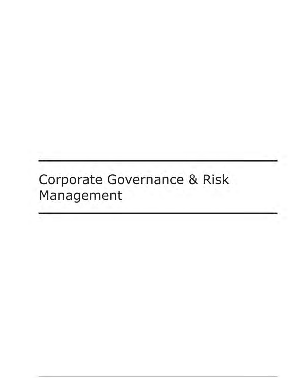 Corporate Governance And Risk Management - Page 2