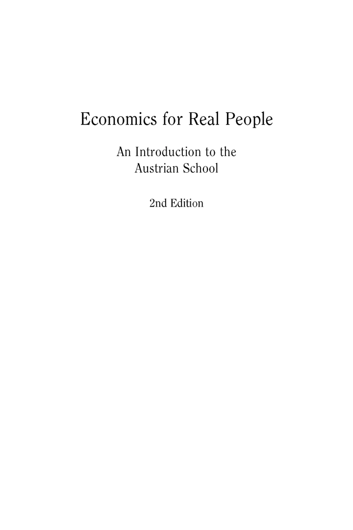 Economics For Real People Second Edition - Page 2