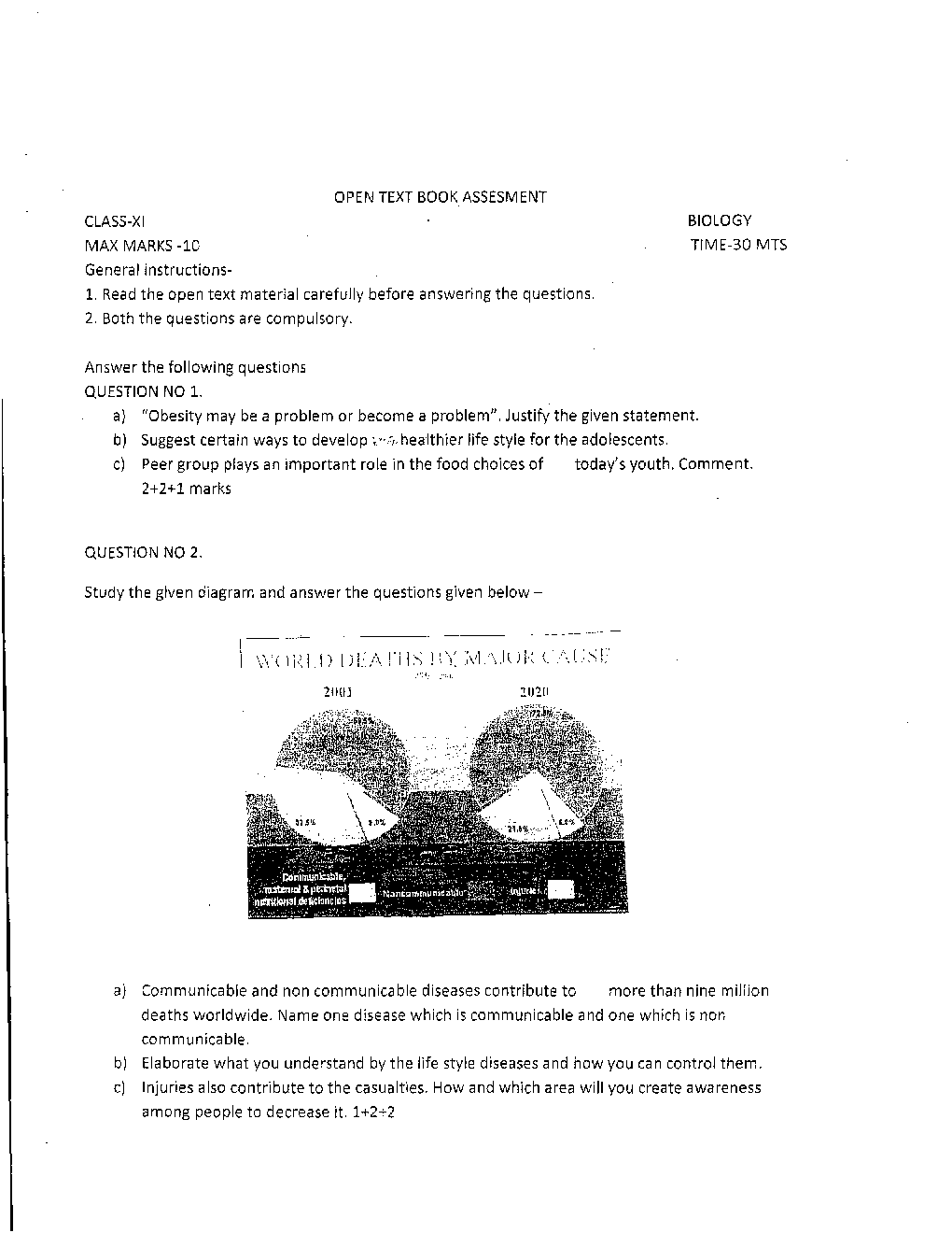 CBSE Class XI Biology Previous Year Question Paper 2017 - Page 5