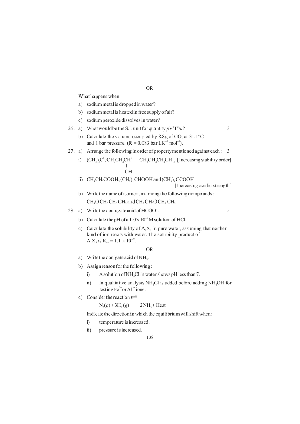 CBSE Class XI Chemistry Previous Year Question Paper 2017 - Page 5