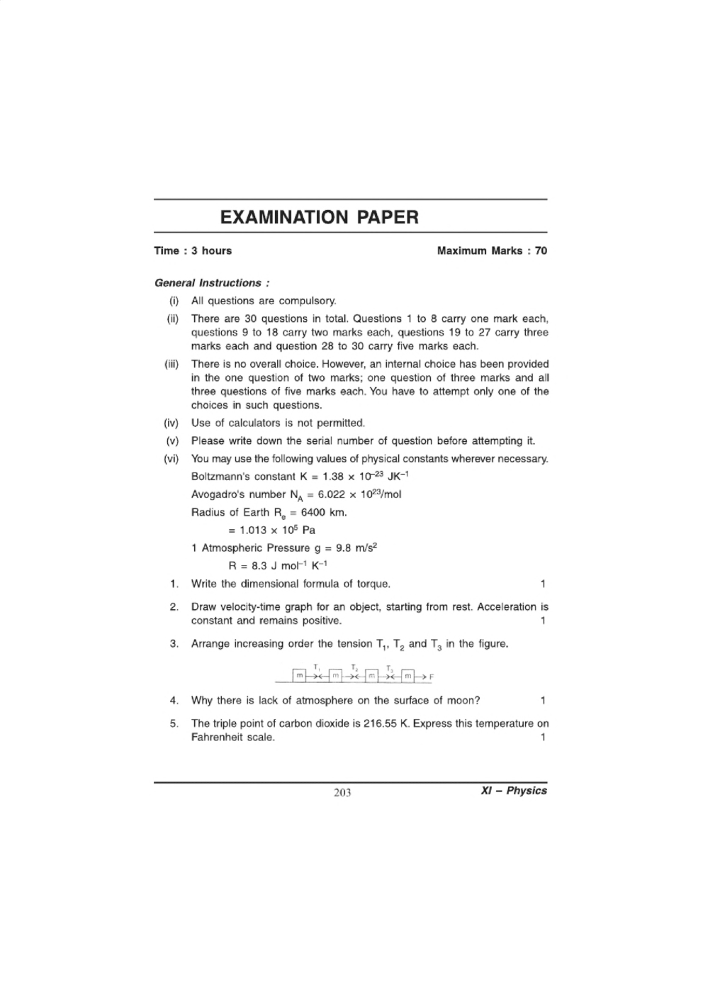CBSE Class XI Physics Previous Year Question Paper 2016 - Page 2