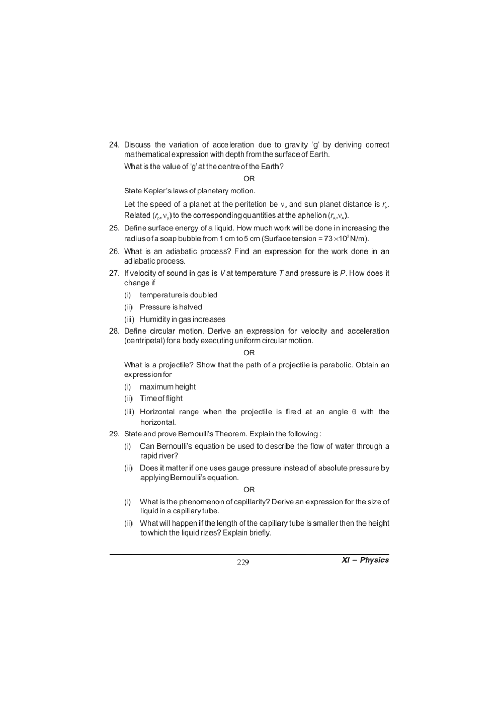 CBSE Class XI Physics Previous Year Question Paper 2017 - Page 4