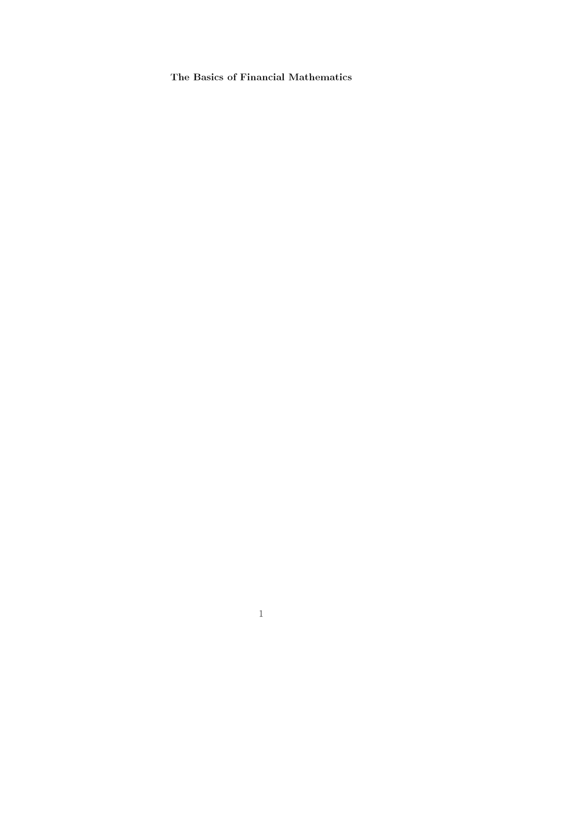 The Basic Financial Mathematics - Page 2