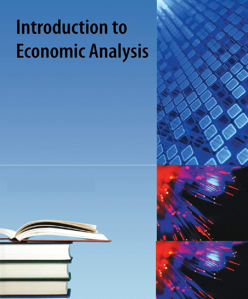 Introduction To Economic Analysis - Page 1