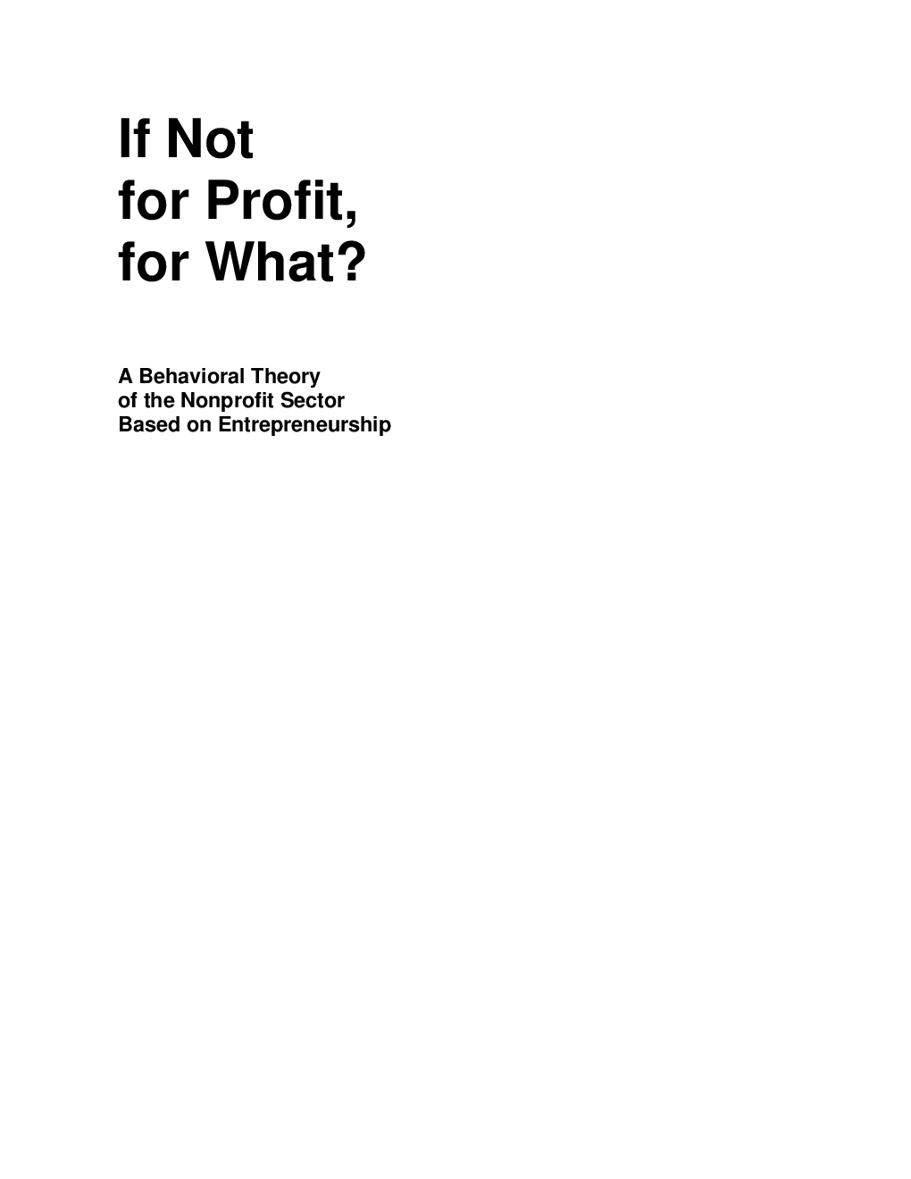 If Not For Profit For What ? - Page 2