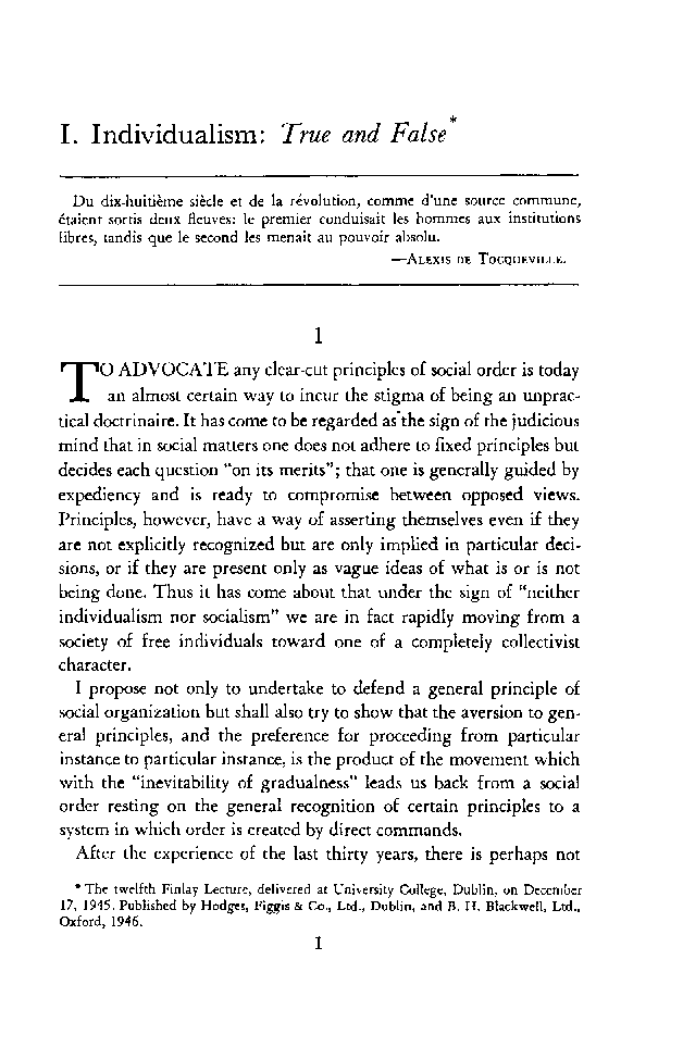 Individualism And Economic Order - Page 4