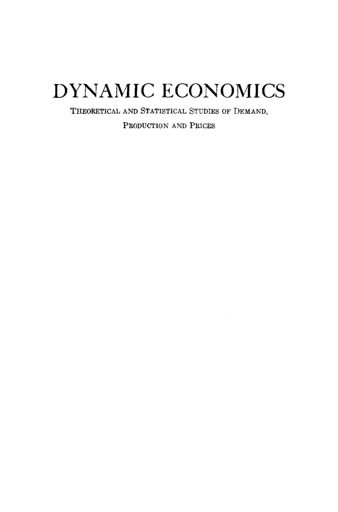 Dynamic Economics - Page 2