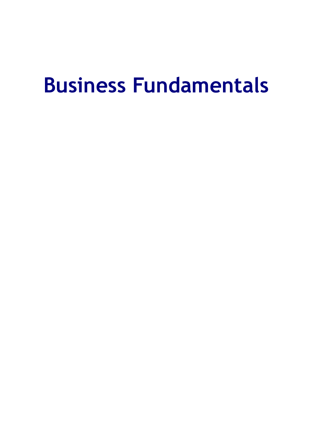 Business Fundamentals - Page 2