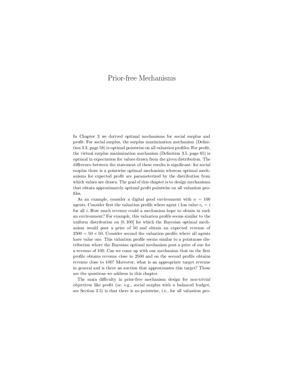 Prior Free Mechanisms - Page 3