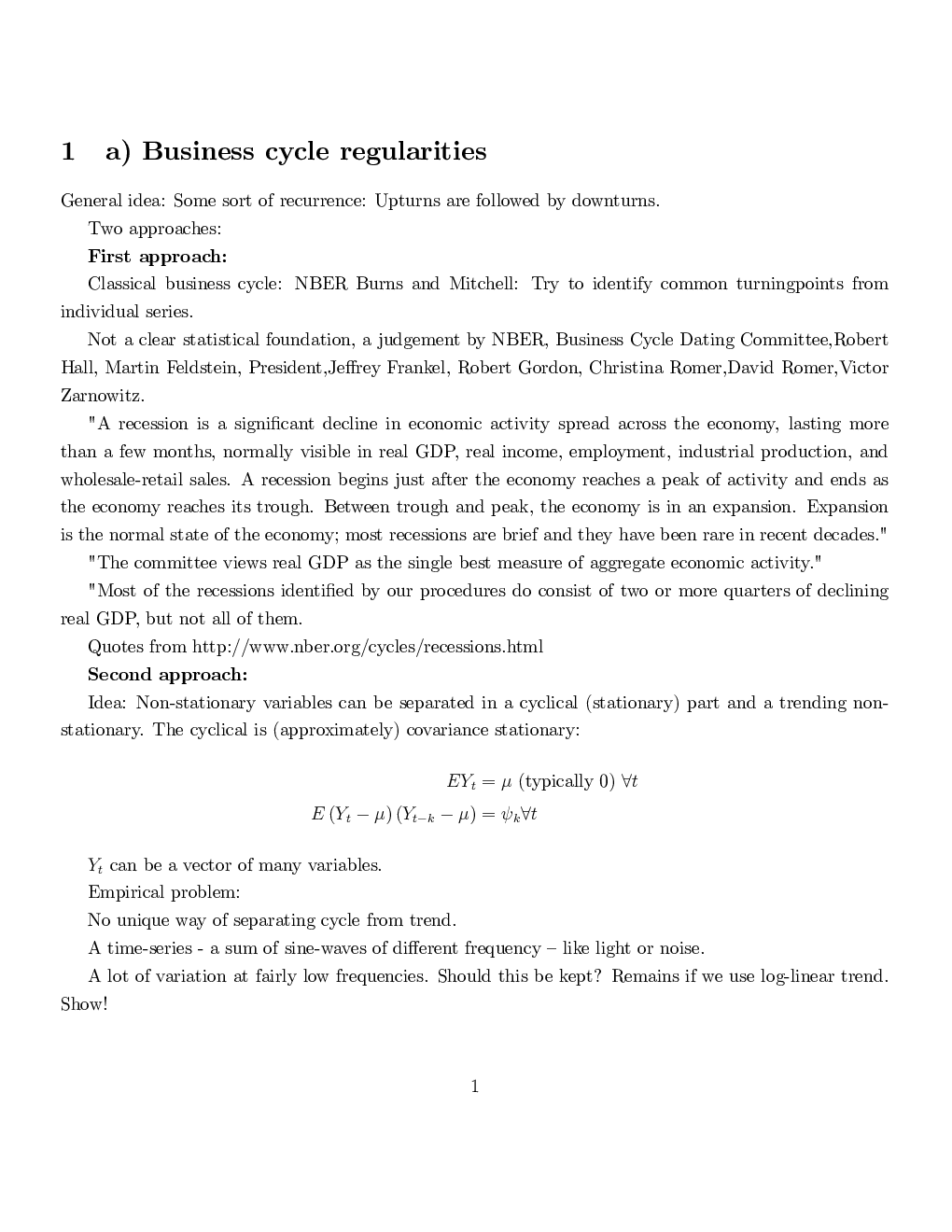 Business Cycle Regularities - Page 3