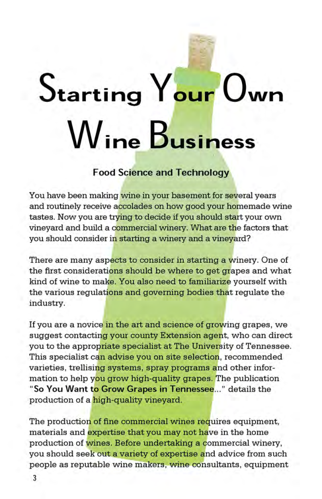 Starting Your Own Wine Business - Page 2
