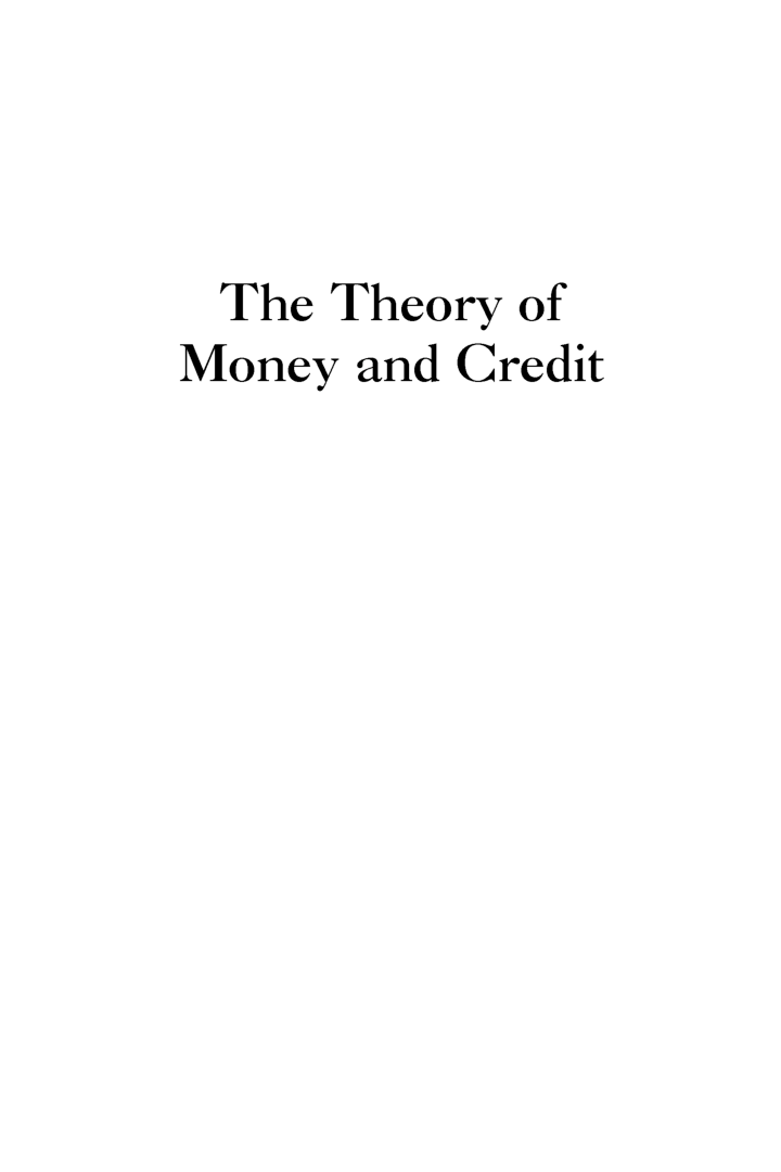 The Theory Of Money And Credit - Page 2