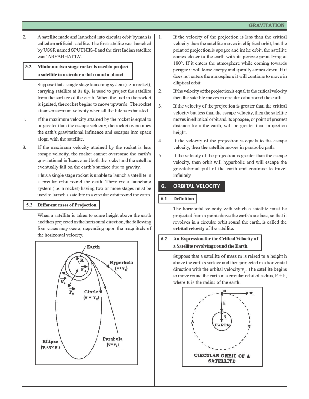 CBSE Class-11 Physics Revision Notes For Gravitation - Page 5