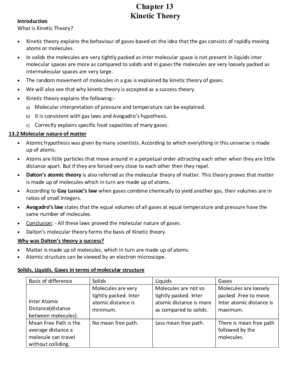 CBSE Class-11 Physics Revision Notes For Kinetic Theory - Page 2