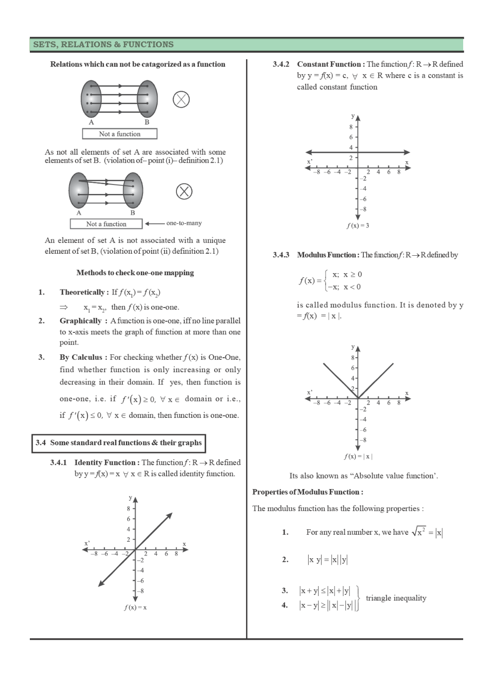 what is relation and function class 11