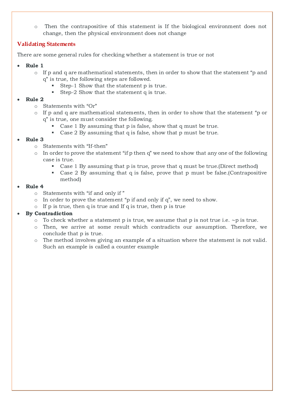 CBSE Class-11 Mathematics Revision Notes For Mathematical Reasoning - Page 5