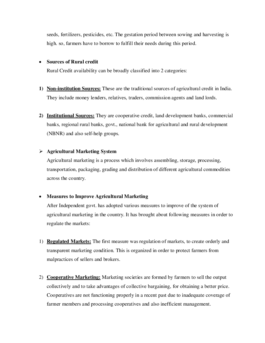 CBSE Class-11 Economics Revision Notes For Rural Development - Page 3