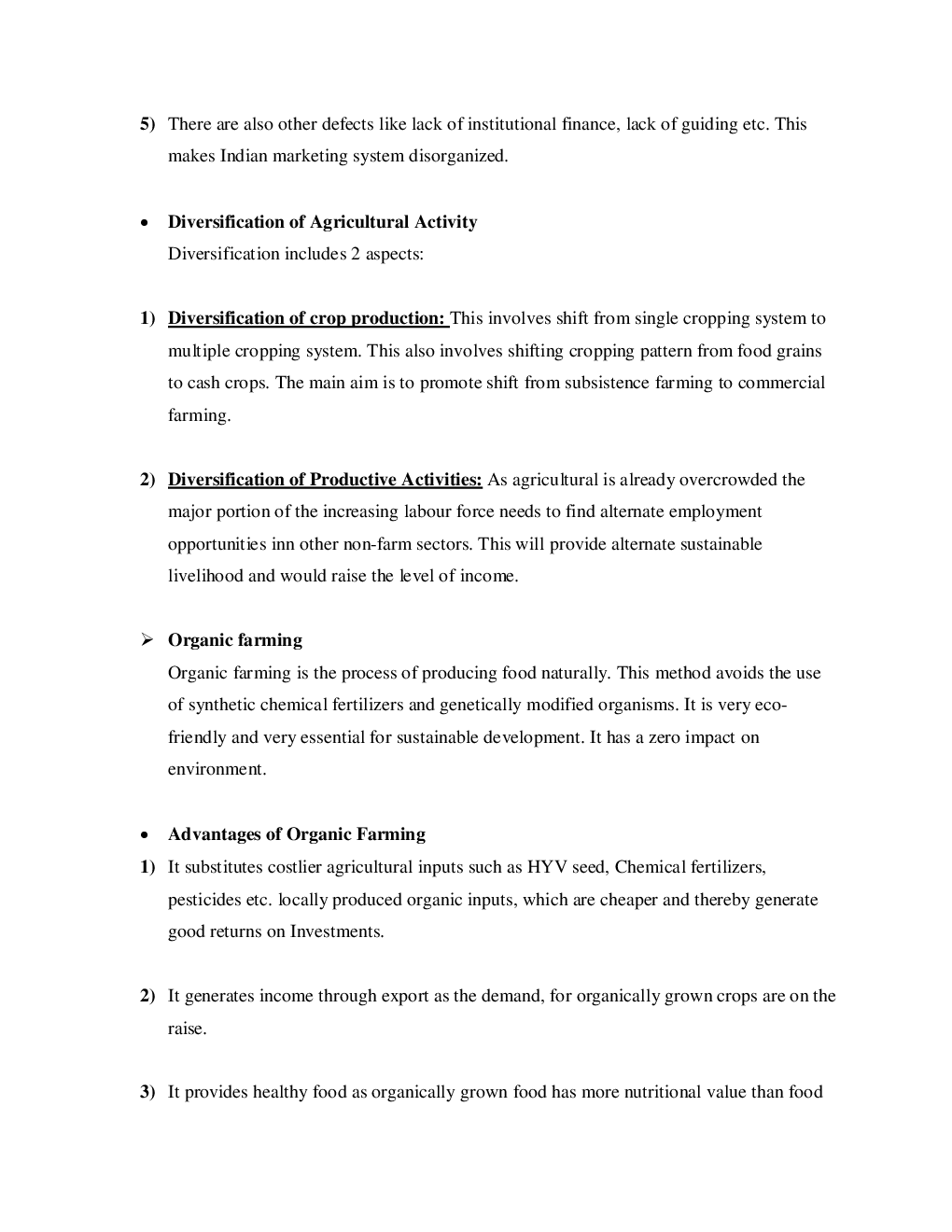CBSE Class-11 Economics Revision Notes For Rural Development - Page 5
