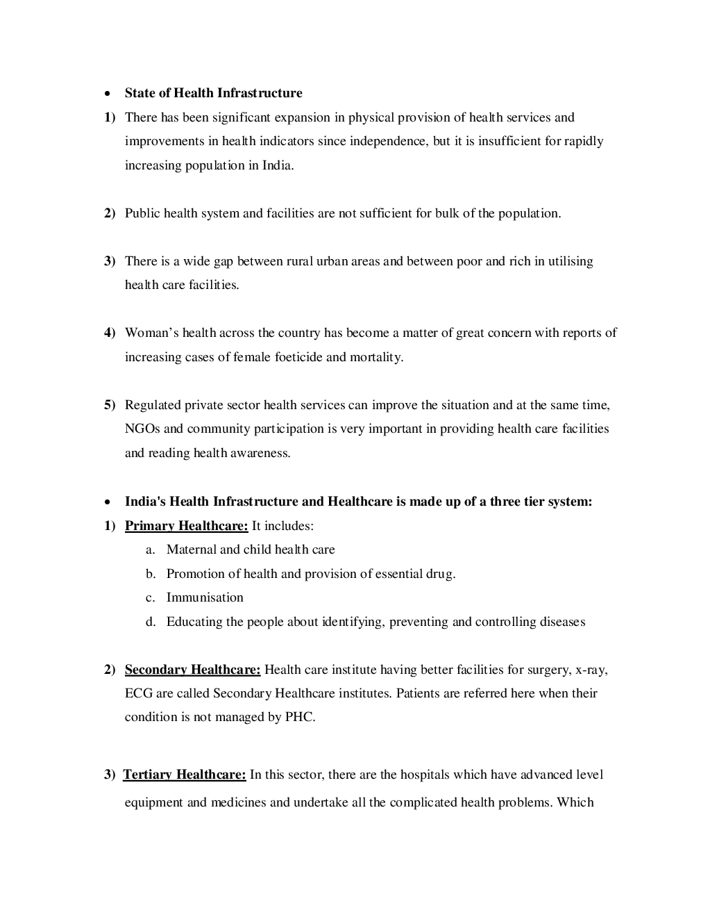 CBSE Class-11 Economics Revision Notes For Infrastructure - Page 5