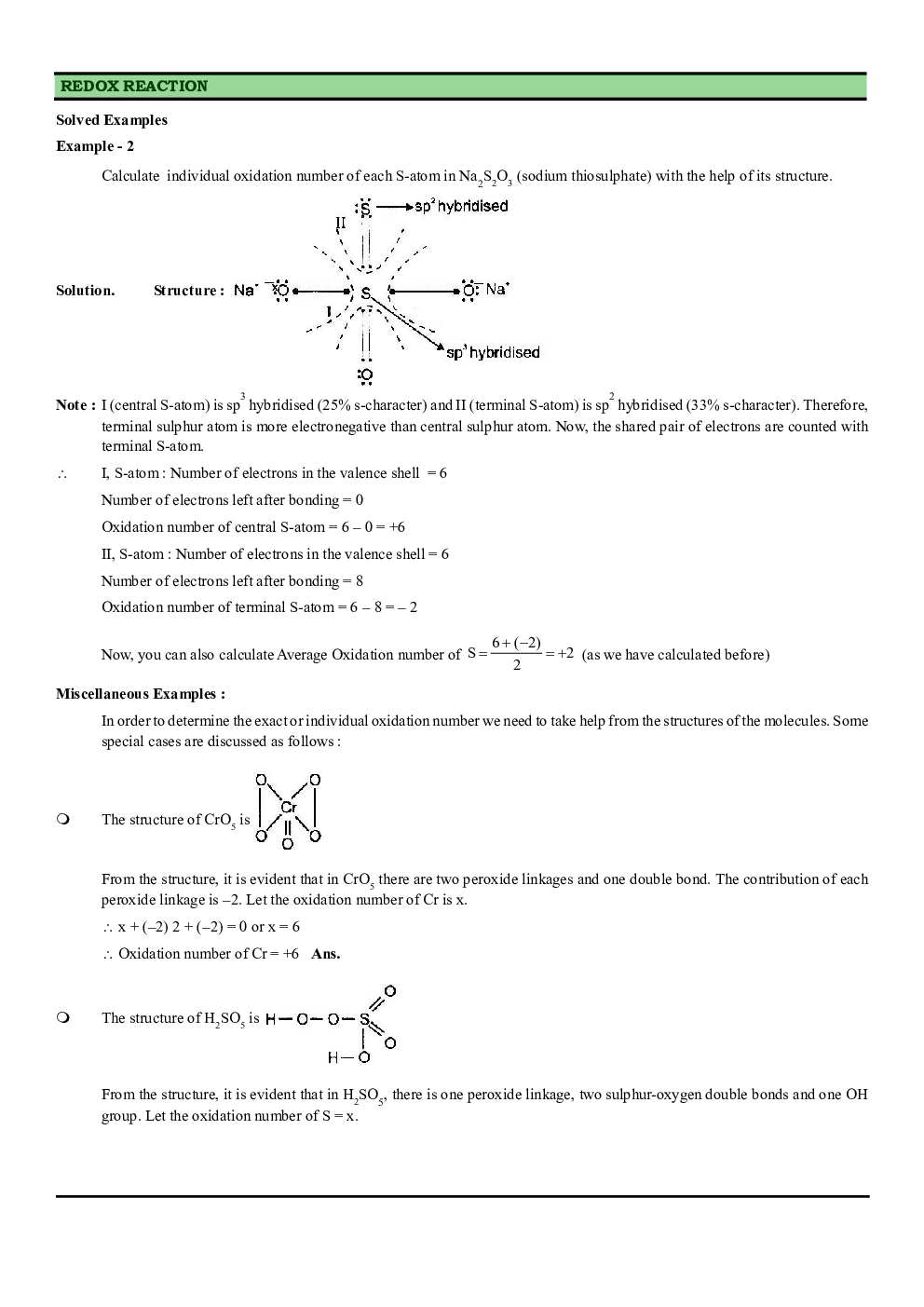 CBSE Class-11 Chemistry Revision Notes For Redox Reactions - Page 5