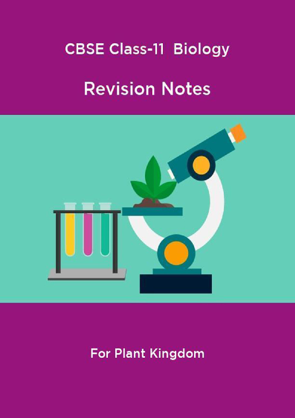 CBSE Class-11  Biology Revision Notes For Plant Kingdom - Page 1