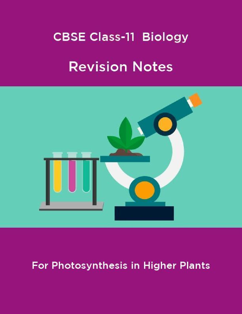 CBSE Class-11  Biology Revision Notes For Photosynthesis in Higher Plants - Page 1
