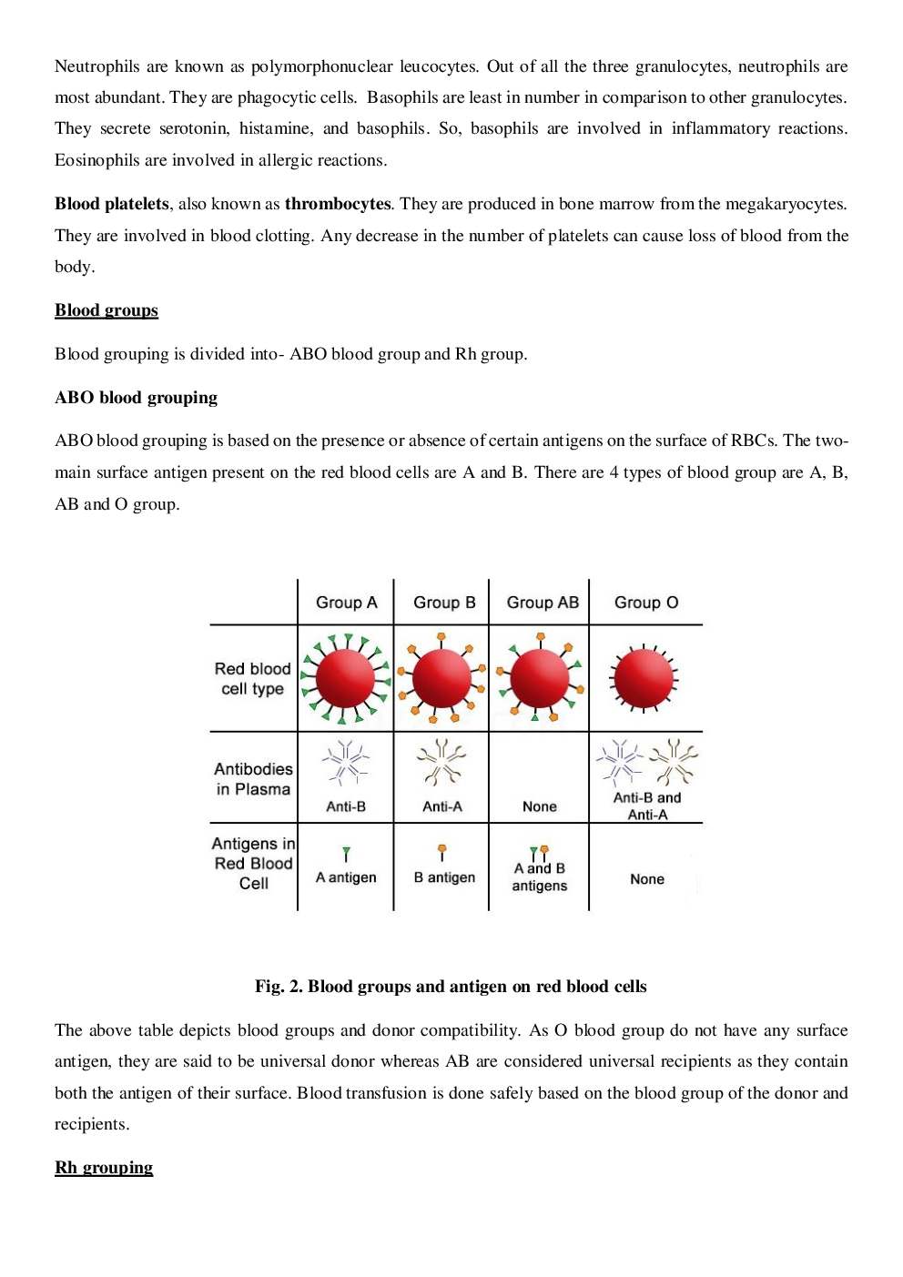 CBSE Class-11  Biology Revision Notes For Body Fluids and Circulation - Page 3