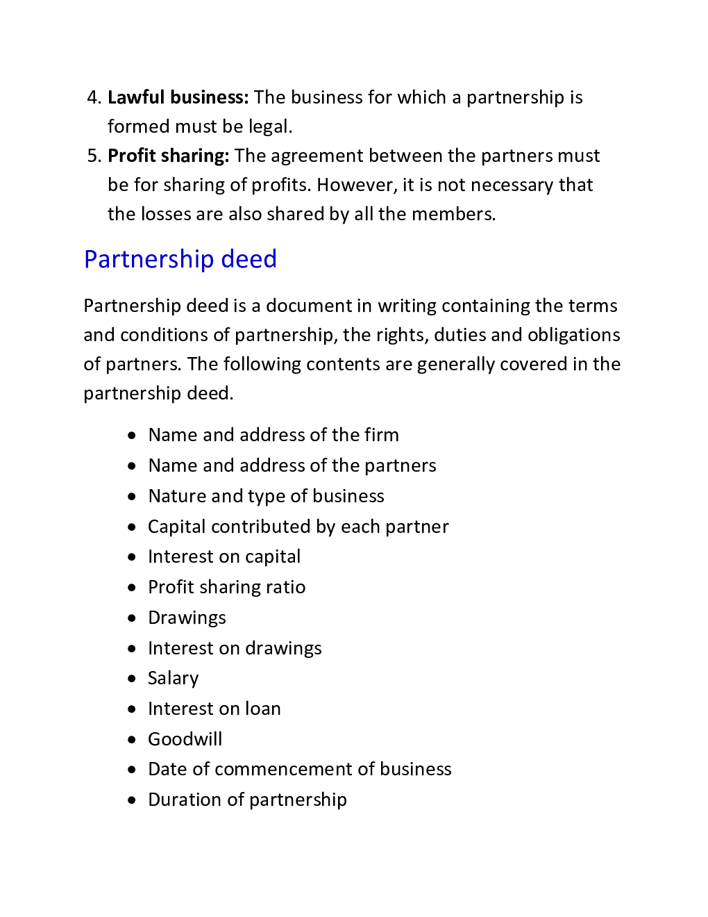 CBSE Class 12 Accountany Revision Notes Accounting For Partnership : Distribution Of Profit - Page 3