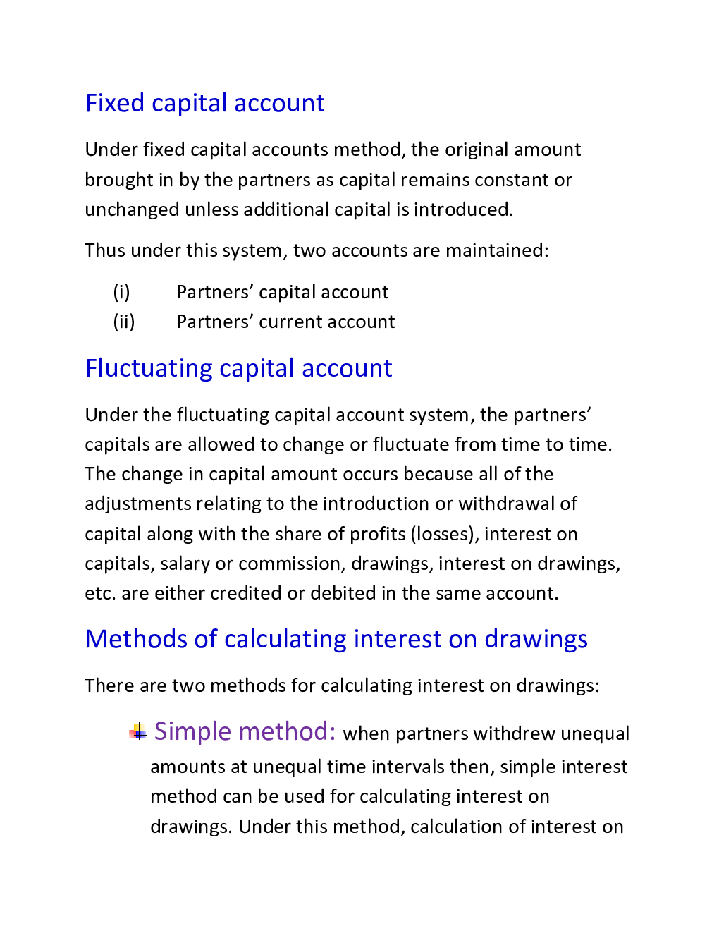 CBSE Class 12 Accountany Revision Notes Accounting For Partnership : Distribution Of Profit - Page 5