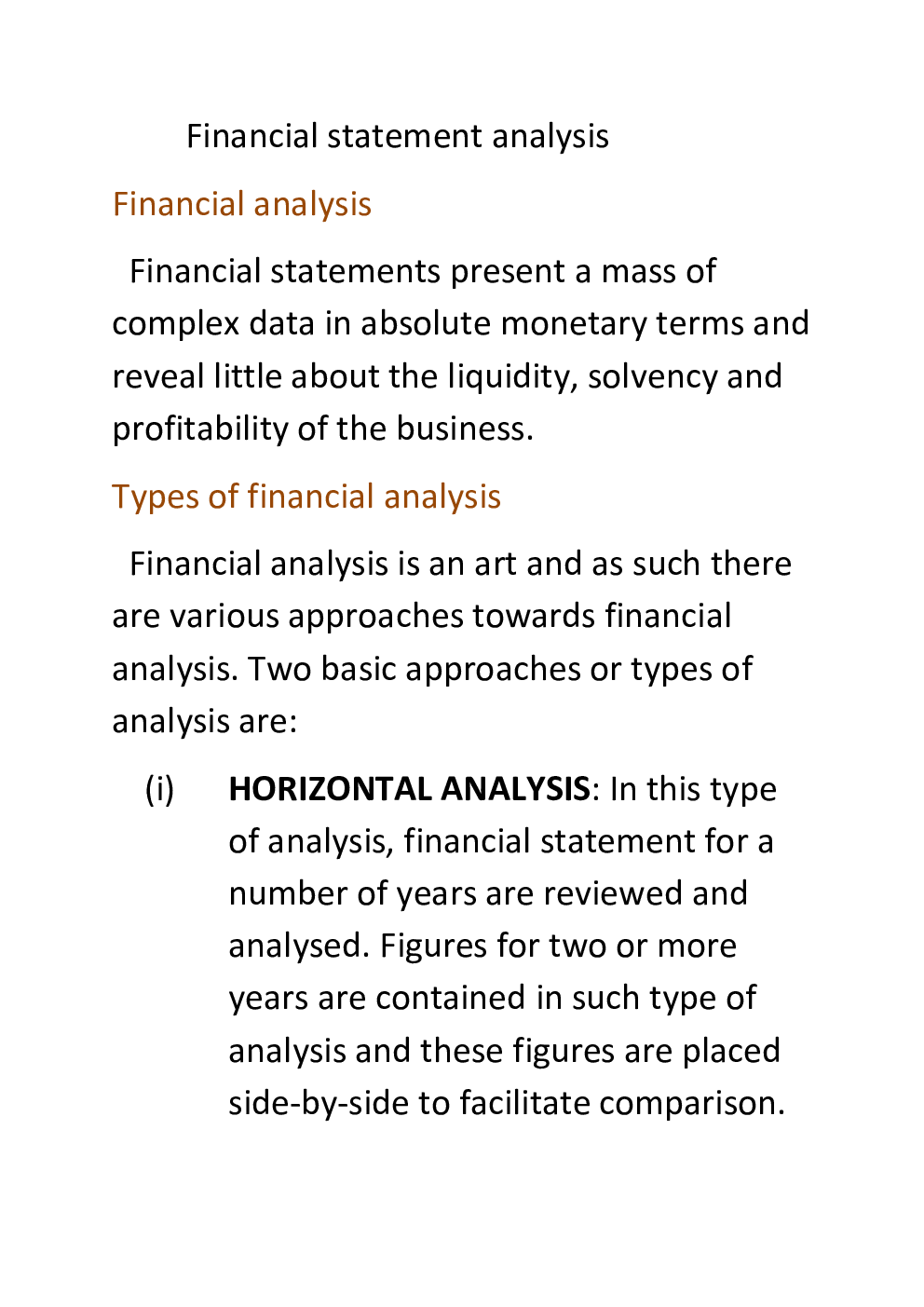 CBSE Class 12 Accountany Revision Notes Financial Statement Analysis - Page 2
