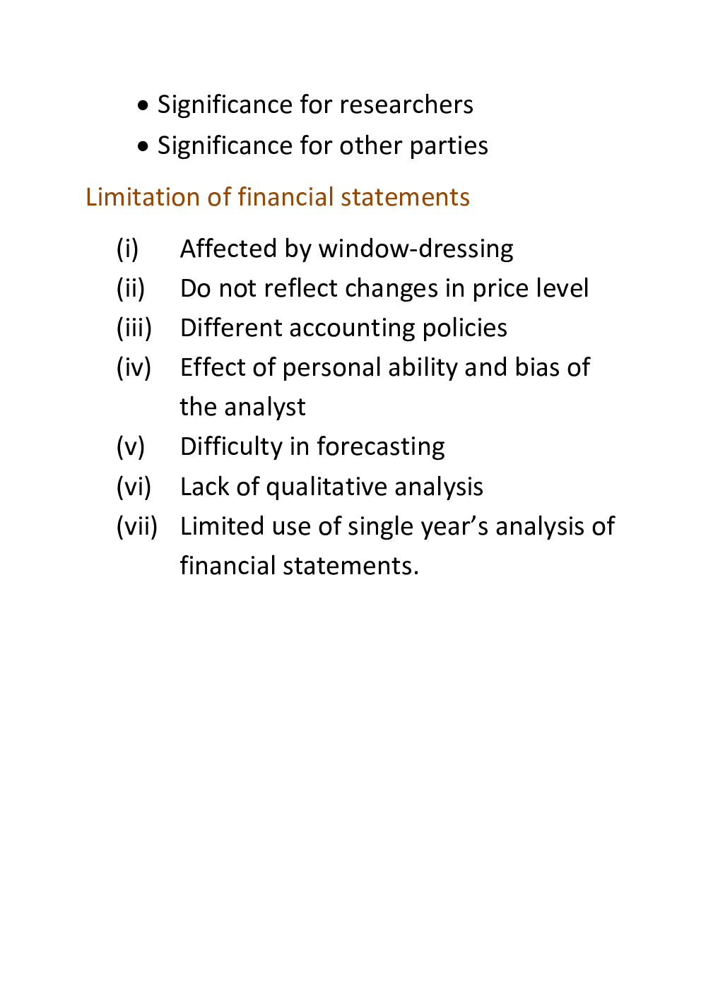 CBSE Class 12 Accountany Revision Notes Financial Statement Analysis - Page 5