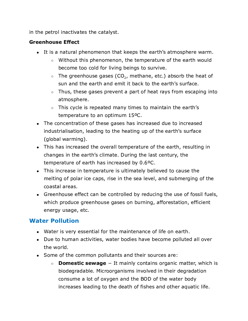 CBSE Class 12 Biology Revision Notes Environmental Issues - Page 4