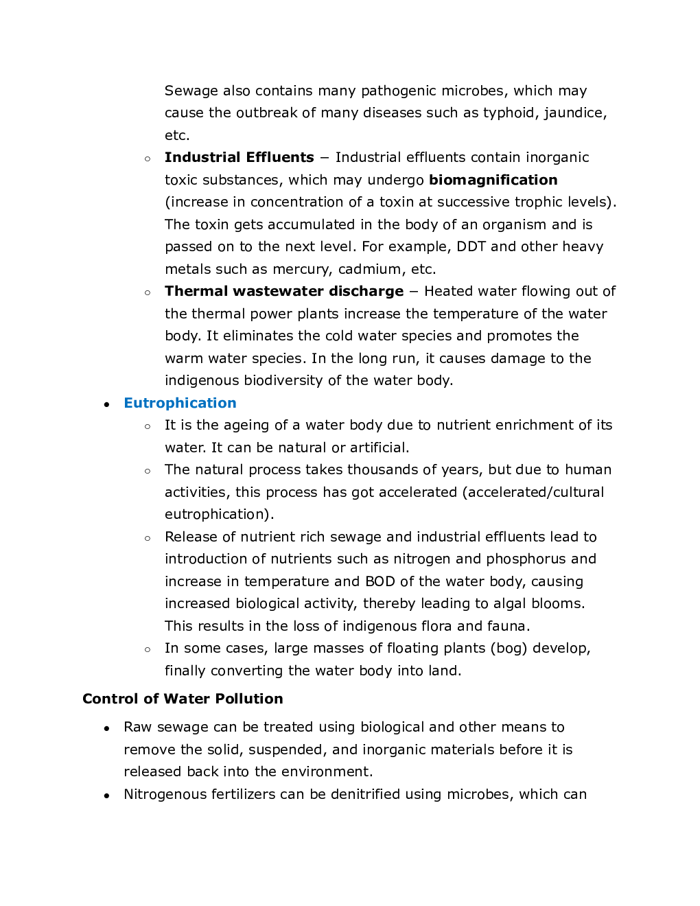 CBSE Class 12 Biology Revision Notes Environmental Issues - Page 5