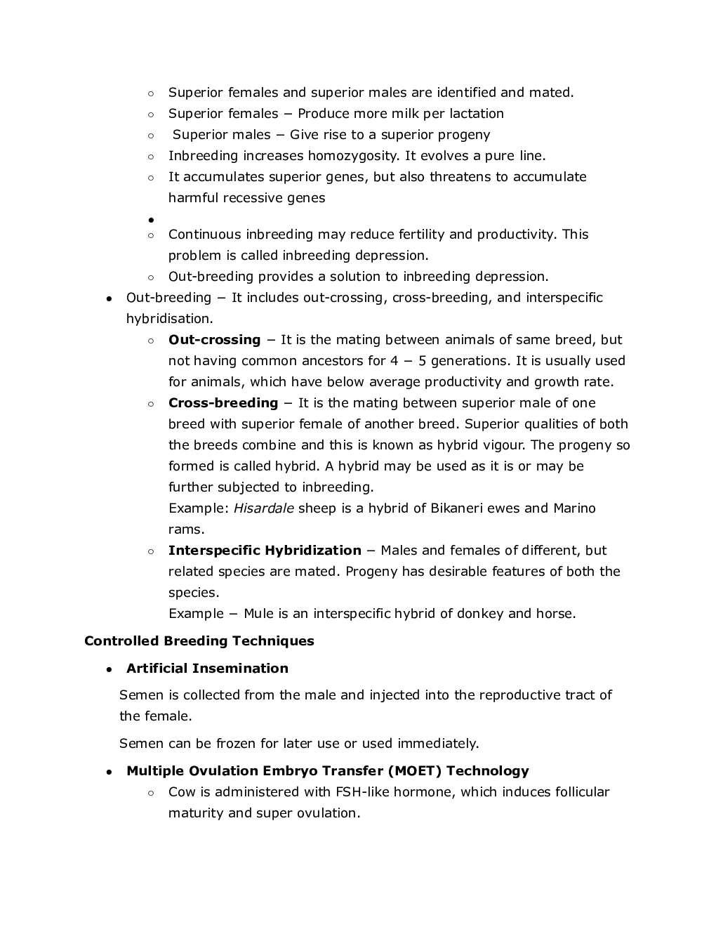 CBSE Class 12 Biology Revision Notes Strategies For Enhancement In Food Production - Page 3