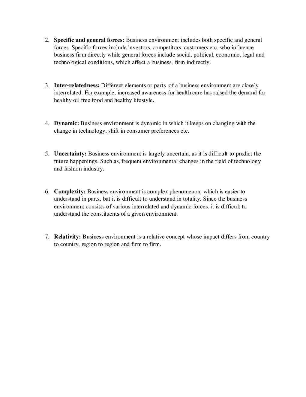 CBSE Class  12 Business Studies Revision Notes Business Environment - Page 3