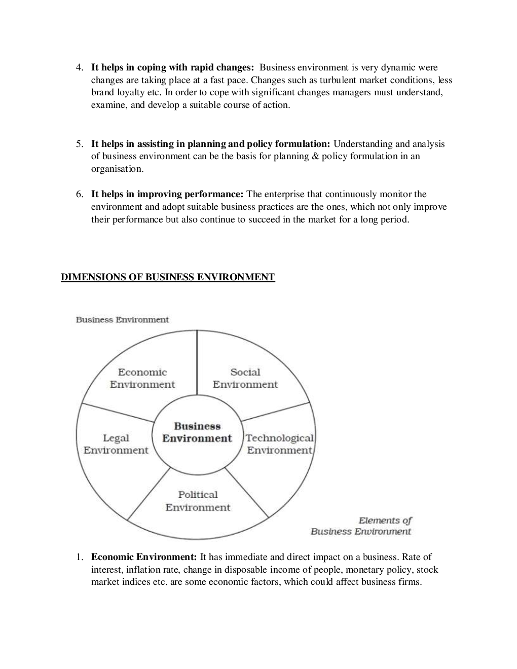 CBSE Class  12 Business Studies Revision Notes Business Environment - Page 5