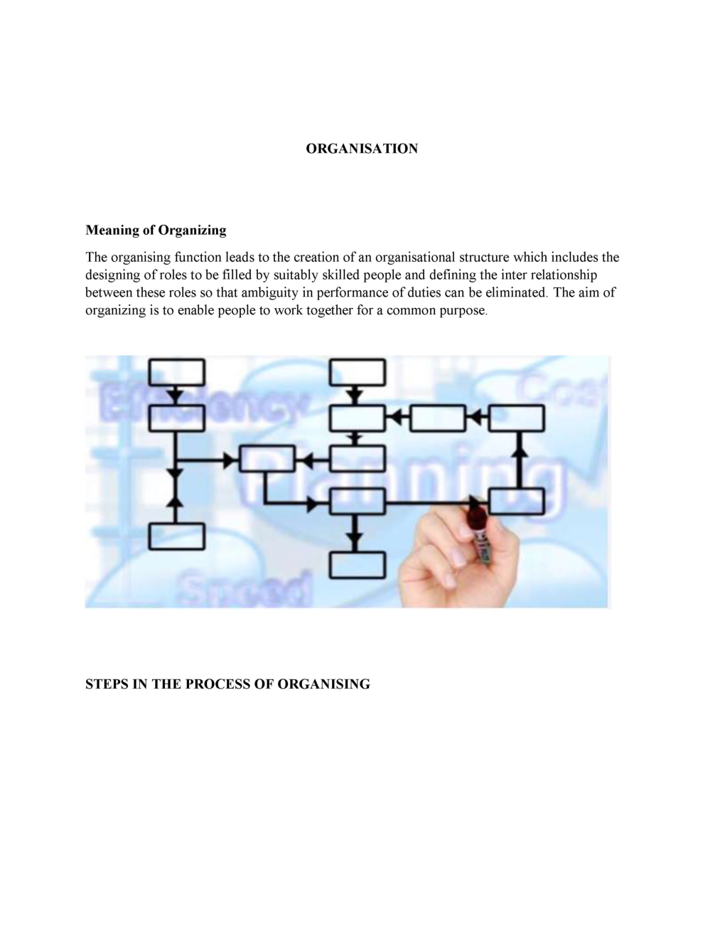 CBSE Class  12 Business Studies Revision Notes Organising - Page 2