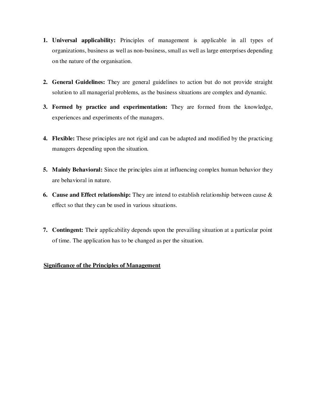 CBSE Class  12 Business Studies Revision Notes Principles Of Management - Page 3