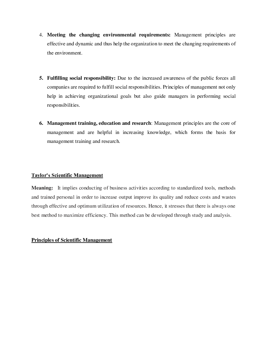 CBSE Class  12 Business Studies Revision Notes Principles Of Management - Page 5