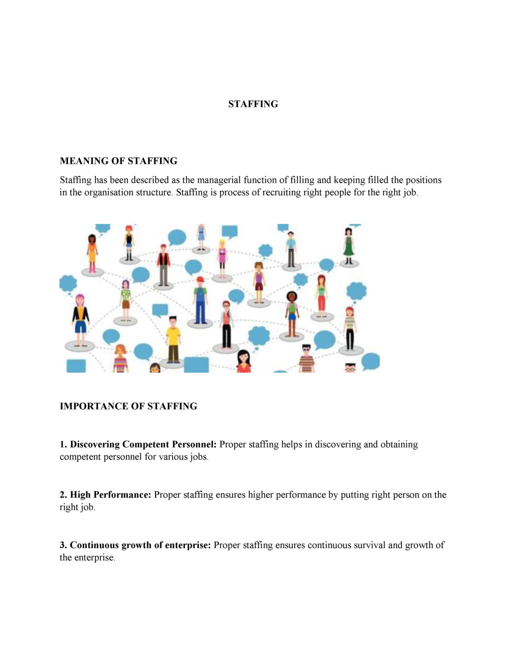 CBSE Class  12 Business Studies Revision Notes Staffing - Page 2