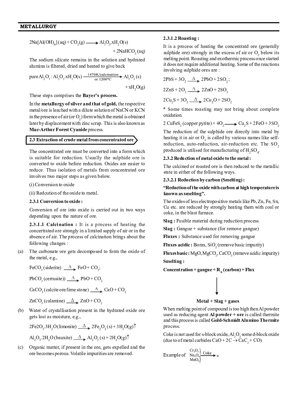 CBSE Class 12 Chemistry Revision Notes General Principles And Processes Of Isolation Of Elements - Page 4